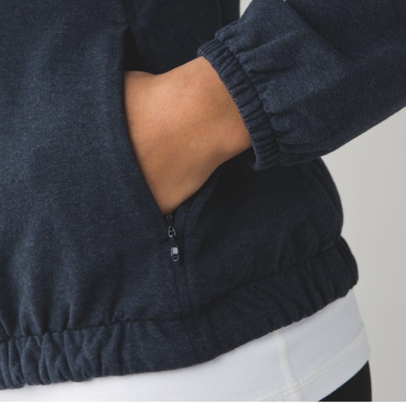 Lululemon After All Pullover, Heathered Naval Blue, NWOT - Picture 3 of 8